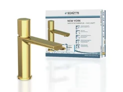 Schütte Waschtischarmatur New York Gold Matt< Einhebelmischer