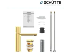 Schütte Waschtischarmatur New York Gold Matt< Einhebelmischer