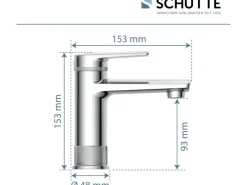 Schütte Einhebelmischer<Waschtischarmatur Liverpool Chrom
