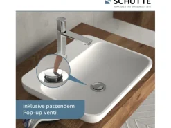 Hot Schütte Waschtischarmatur New York Chrom