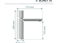 Hot Schütte Waschtischarmatur New York Chrom
