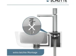 Hot Schütte Waschtischarmatur New York Chrom