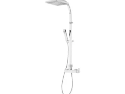 Schulte Einhebelmischer<ExpressPlus Kopfdusche Rain II mit Einhebelmischer Kopfbrause Eckig