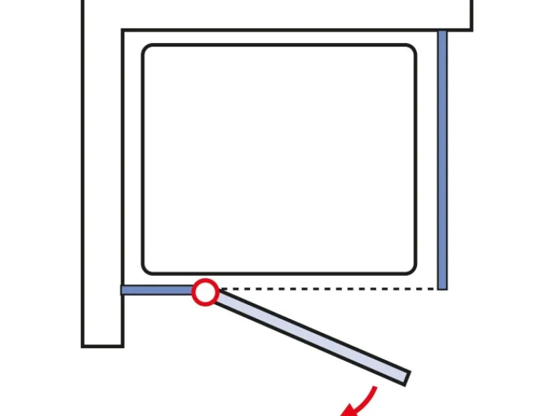 Schulte Einhebelmischer<ExpressPlus Set Drehtür MasterClass mit Duschwanne 200x90cm