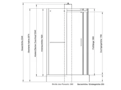 Schulte Einhebelmischer<Komplettduschkabine Korsika mit Schiebetür Mattschwarz 120 x 80 x 220 cm