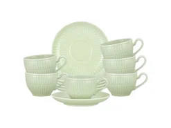 Seltmann Weiden Geschirr<Amina Espressotasse mit Untertasse 100 ml 6er Set Seladon