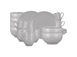 Seltmann Weiden Geschirr<Amina Frühstücks-Set 18-teilig Silber