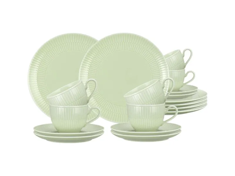 Seltmann Weiden Amina Kaffeeservice 18-teilig Seladon< Geschirr