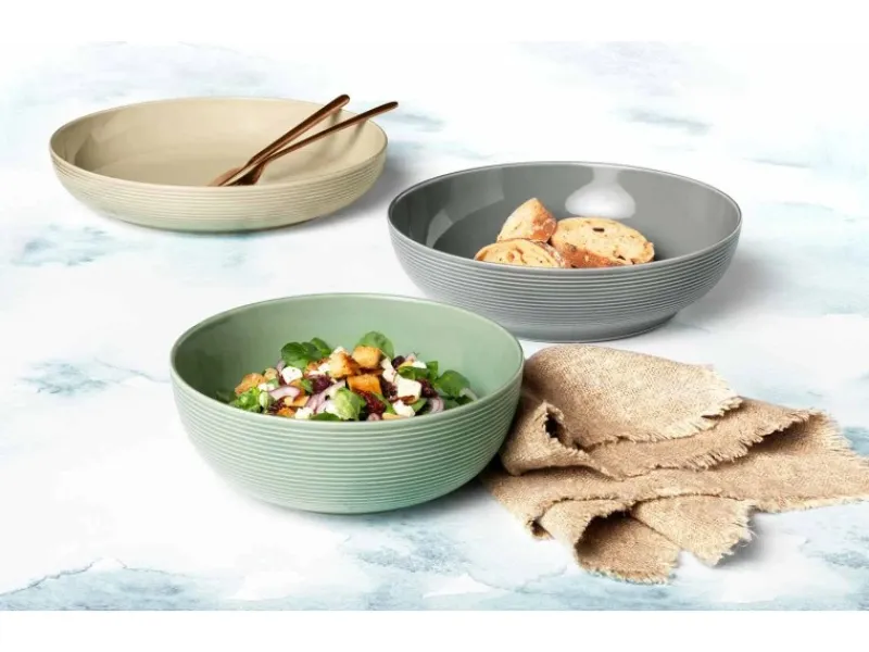 Clearance Seltmann Weiden Beat Coor Glaze Foodbowl Set 3-teilig Perlgrau