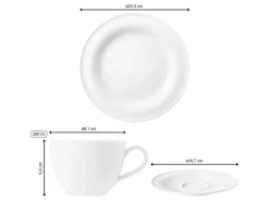 Seltmann Weiden Beat Coor Glaze Kaffeeservice 18-teilig< Geschirr
