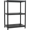 shelfr Küchenregale<Industrial Design Metallregal auf 3 Ebenen 61 x 41 x 90 cm Schwarz