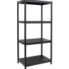shelfr Küchenregale<Industrial Design Metallregal auf 4 Ebenen 61 x 41 x 130 cm Schwarz