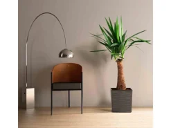 Hot Siena Garden Pflanzgefäß Modern Biron 25x25x26 ,0cm Graphit