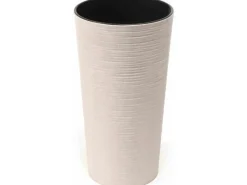 Siena Garden Pflanzgefäß Set 2 tlg. Eco Locon Weiß Ø 25 x 46,5 cm,  Ø 30 x 57 cm
