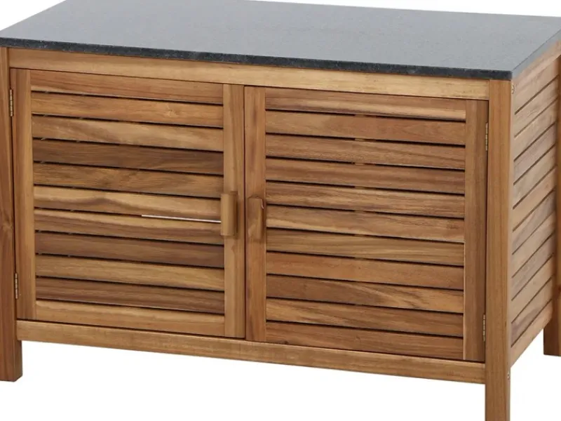 Siena Garden Kochfelder|Kühlschränke<Riva Outdoor-Kitchen Mittelteil niedrig Dunkelgrau ca. 100x52x67 cm