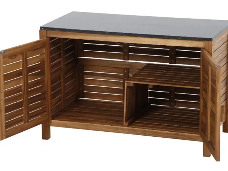 Siena Garden Kochfelder|Kühlschränke<Riva Outdoor-Kitchen Mittelteil niedrig Dunkelgrau ca. 100x52x67 cm