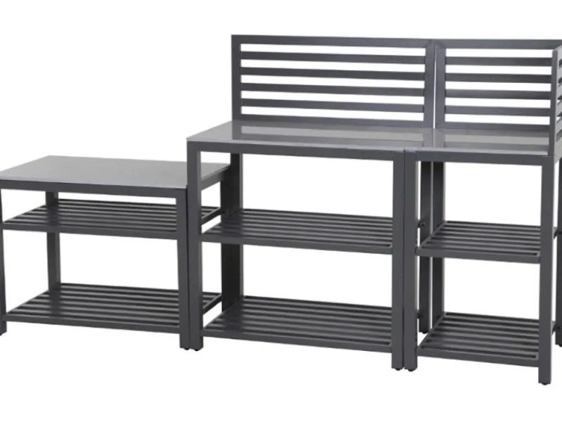 Siena Garden Kochfelder|Kühlschränke<Riva Outdoor-Kitchen Mittelteil niedrig Dunkelgrau ca. 100x52x67 cm