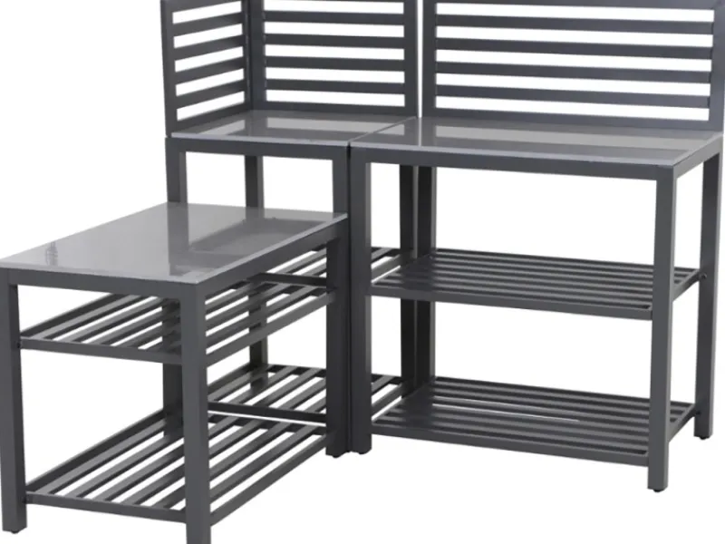 Siena Garden Kochfelder|Kühlschränke<Riva Outdoor-Kitchen Mittelteil niedrig Dunkelgrau ca. 100x52x67 cm