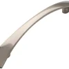 Siro Einbauküchen<Möbelgriff Metall Druckguss Edelstahleffekt Lochabstand 128 mm 5 Stück