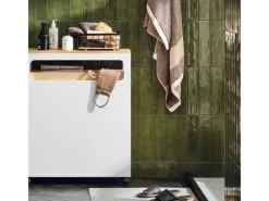 SoBuy Küchenregale|Küchenschränke<Badezimmerschrank Rollwagen mit 3 Schubladen Nischenschrank 24x82x65cm Weiß-Natur BZR54-WN