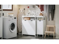 Clearance SoBuy Badkommode Kommode Sideboard Flurschrank Badezimmerschrank Weiß BZR121-W