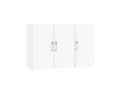 Best SoBuy Hängeschrank Badezimmerschrank mit Verstellbarem Regal 90x60x30cm FRG231-L-W Weiß