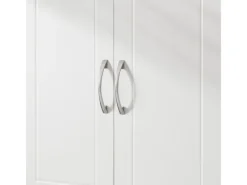 Best SoBuy Hängeschrank Badezimmerschrank mit Verstellbarem Regal 90x60x30cm FRG231-L-W Weiß