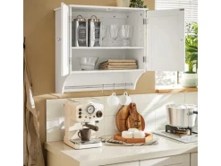 SoBuy Hängeschrank Badezimmerschrank Wandschrank Küchenschrank BZR84-W< Küchenschränke