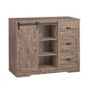 Discount SoBuy Kücheninsel Freistehend Küchenschrank Sideboard Vintagebraun KNL08-N