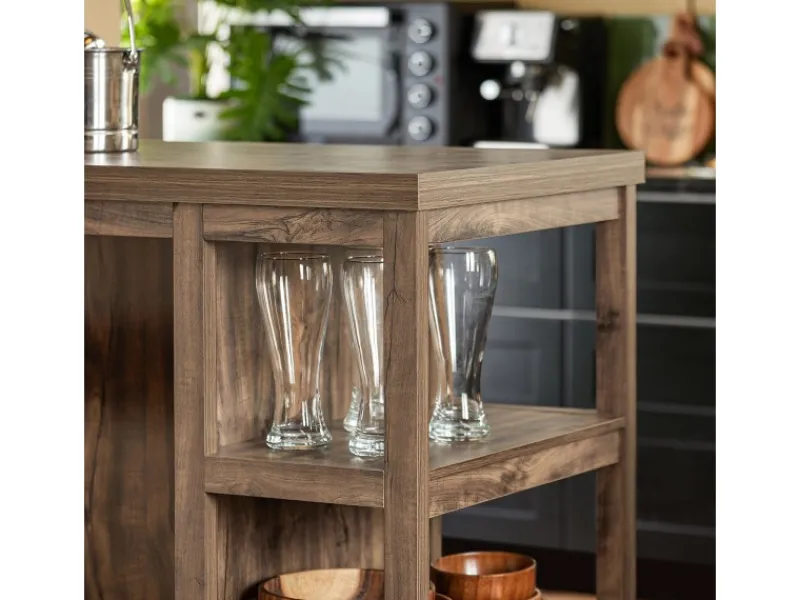 SoBuy Kücheninseln|Küchenschränke<Kücheninsel Freistehend Küchenschrank Sideboard Buffet Vintage SVW20-N