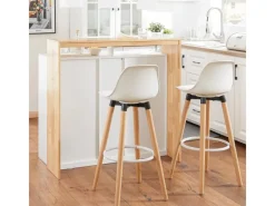 SoBuy Kücheninsel Küchenschrank Kommode Sideboard Buffet KNL07-WN< Kücheninseln