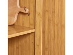 SoBuy Kücheninseln|Servierwagen<Kücheninsel Küchenwagen Küchenschrank Servierwagen Bambus 115cm FKW69-N