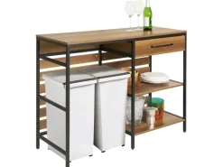 SoBuy Kücheninsel Sideboard Kommode Küchenschrank Flurschrank Vintage FSB71-PF< Kücheninseln