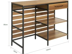 SoBuy Kücheninsel Sideboard Kommode Küchenschrank Flurschrank Vintage FSB71-PF< Kücheninseln