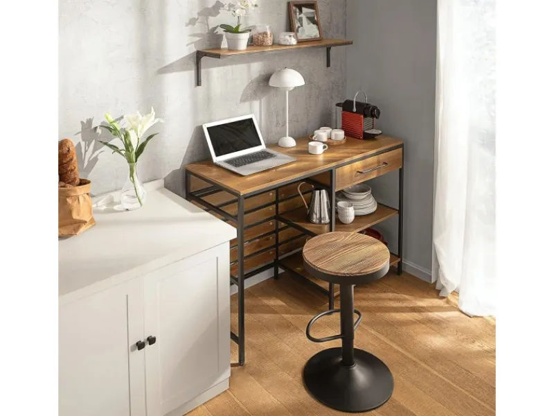 SoBuy Kücheninsel Sideboard Kommode Küchenschrank Flurschrank Vintage FSB71-PF< Kücheninseln