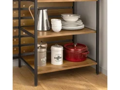 SoBuy Kücheninsel Sideboard Kommode Küchenschrank Flurschrank Vintage FSB71-PF< Kücheninseln