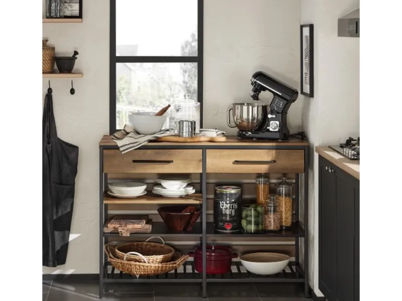 Discount SoBuy Kücheninsel Sideboard mit Schublade Kommode Küchenschrank Vintage FSB85-PF