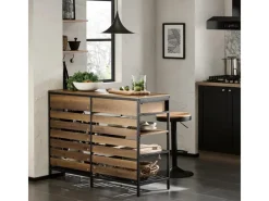 Discount SoBuy Kücheninsel Sideboard mit Schublade Kommode Küchenschrank Vintage FSB85-PF