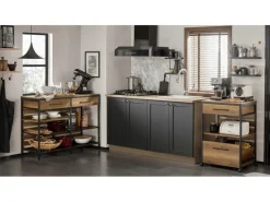 Discount SoBuy Kücheninsel Sideboard mit Schublade Kommode Küchenschrank Vintage FSB85-PF