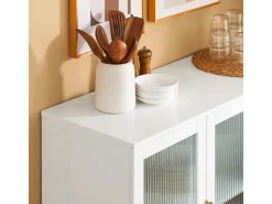 SoBuy Kücheninseln|Küchenschränke<Küchenschrank Kücheninsel Kommode Sideboard Bartisch Buffet FSB86-W