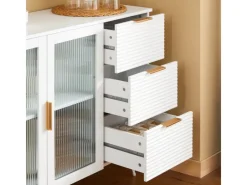 SoBuy Kücheninseln|Küchenschränke<Küchenschrank Kücheninsel Kommode Sideboard Bartisch Buffet FSB86-W