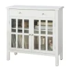 SoBuy Küchenschrank Kommode Sideboard Flurschrank Wohnzimmerschrank FSB23-W< Küchenschränke