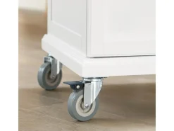 Outlet SoBuy Küchenwagen aus MDF mit Bambus Top Küchenschrank Servierwagen FKW13-WN