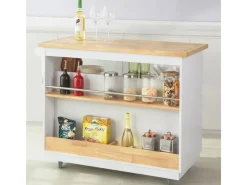 Clearance SoBuy Küchenwagen Kücheninsel Rollwagen Sideboard Servierwagen FKW107-WN