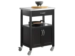 Best SoBuy Küchenwagen Servierwagen Küchenschrank Getränkewagen fürs Büro FKW22-SCH