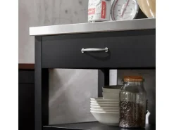 Best SoBuy Küchenwagen Servierwagen Küchenschrank Getränkewagen fürs Büro FKW22-SCH