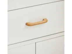 SoBuy Mikrowellenschrank mit Rollen Küchenwagen Weiß 62cm FSB12-W< Servierwagen