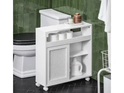 SoBuy Nischenregal Nischenschrank mit Rollen Küchenregal Rollwagen 20cm BZR119-W< Küchenregale|Küchenschränke