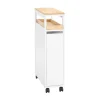 Best SoBuy Nischenwagen mit 3 Schubladen Schmal Küchenregal Natur 20x79x51cm NSR11-WN