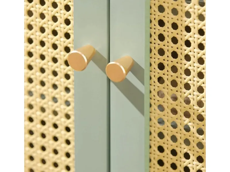 SoBuy Küchenschränke<Schuhschrank Küchenschrank Sideboard Kommode Grün FSB72-GR